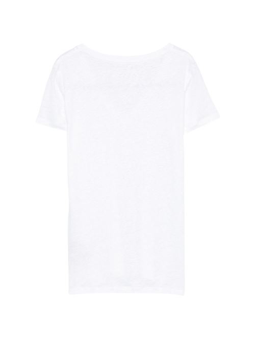 T-shirt donna Majestic Filatures scollo v bianca MAJESTIC FILATURES | E26M011FTS164001